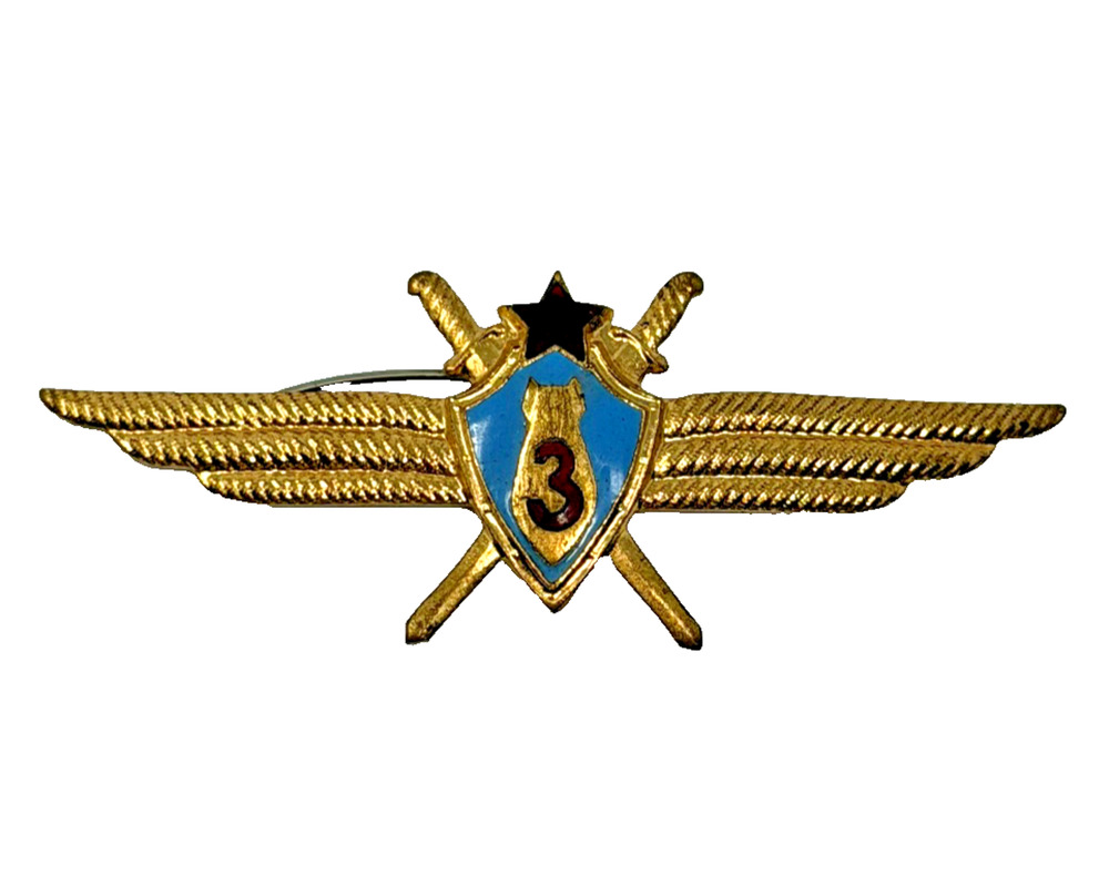 Vintage USSR Soviet Air Force 3rd Class Pilot Qualification Badge Pin